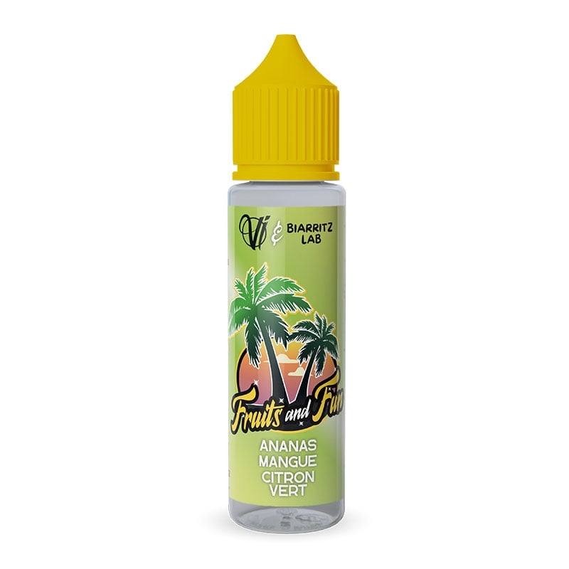 e-liquide Ananas Mangue Citron Vert 50 ml - Vape Institut x Biarritz Lab pas cher
