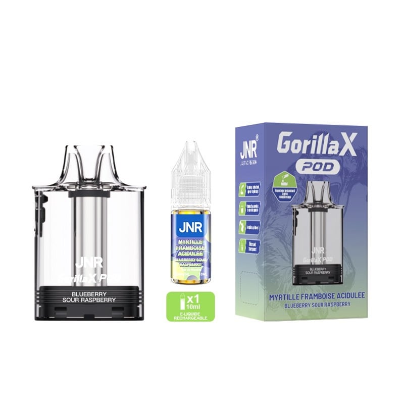 Cartouche JNR Gorilla X 43K Blueberry Sour Raspberry - JNR pas cher