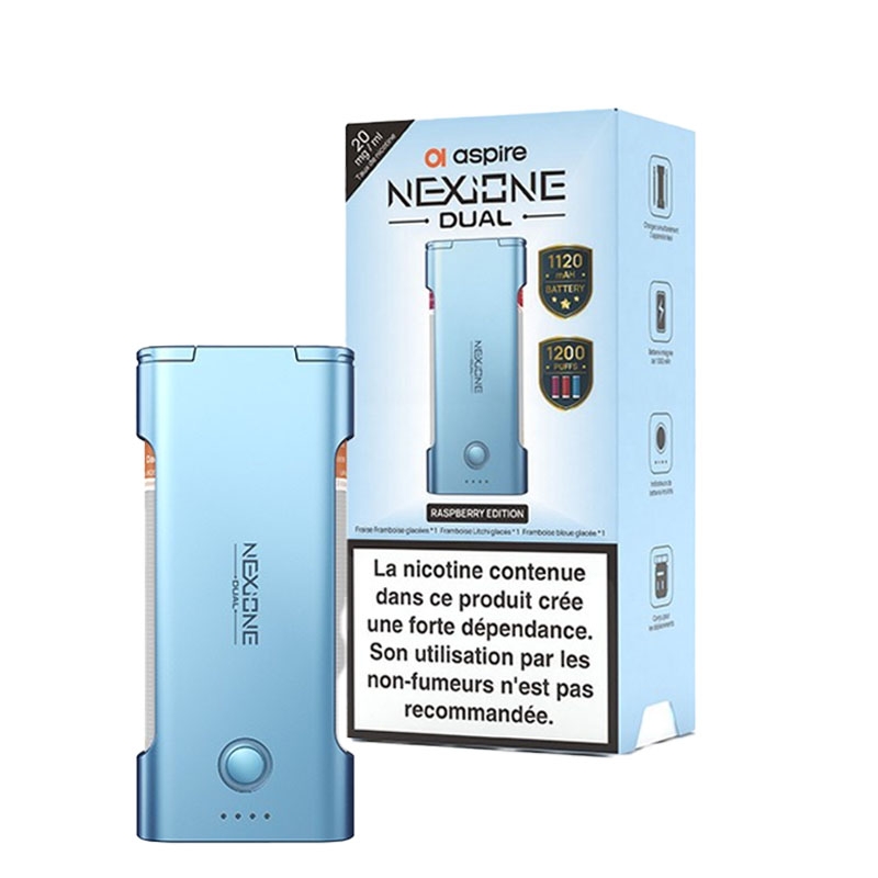 e-liquide Pack NexiOne Dual Raspberry Edition 20 mg - Aspire pas cher