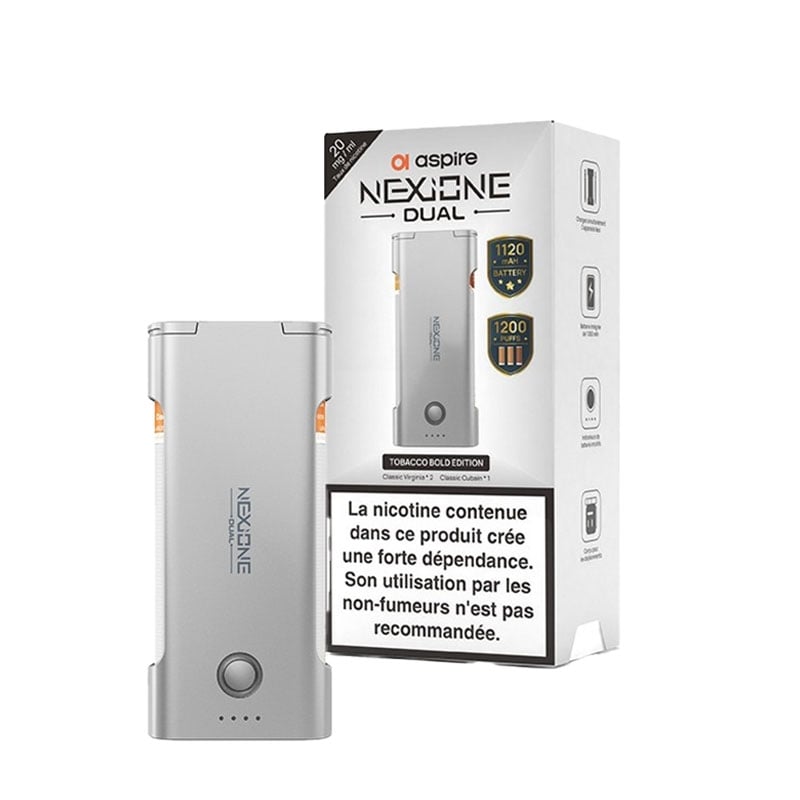 e-liquide Pack NexiOne Dual Tobacco Click Edition 20 mg - Aspire pas cher