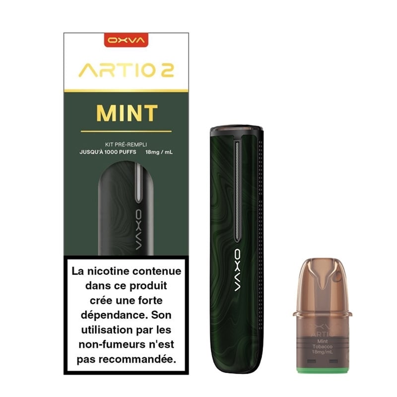 e-liquide Kit Artio 2 Mint Tobacco - Oxva pas cher