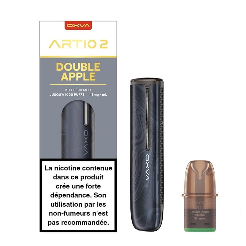 e-liquide Kit Artio 2 Double Apple Shisha - Oxva pas cher