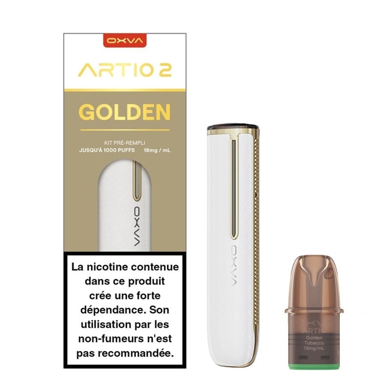 e-liquide Kit Artio 2 Golden Tobacco - Oxva pas cher