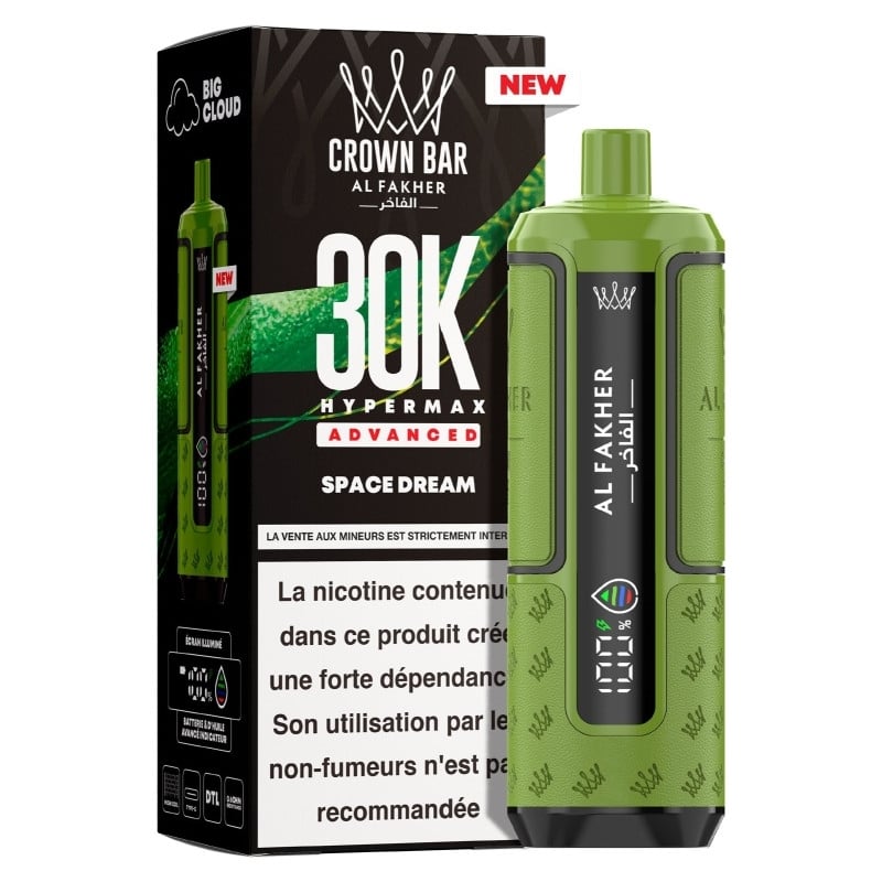 Puff Al Fakher Crown Bar Advanced 30K Space Dream | Le Vapoteur Discount