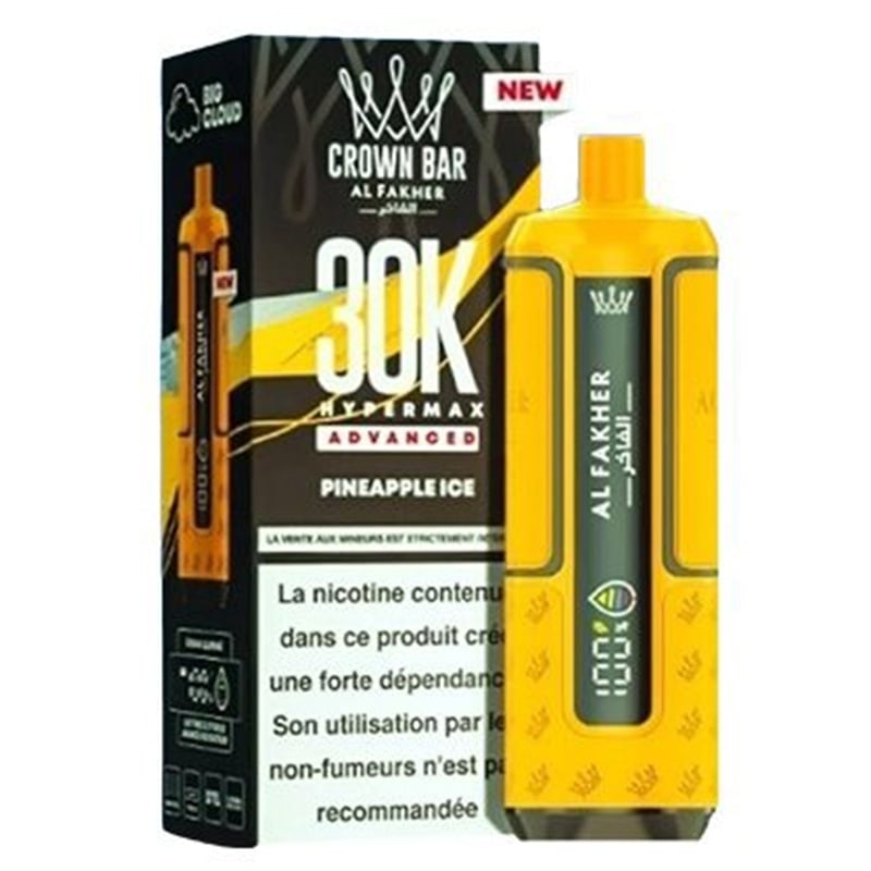 Puff Al Fakher Crown Bar Advanced 30K Pineapple Ice | Le Vapoteur Discount