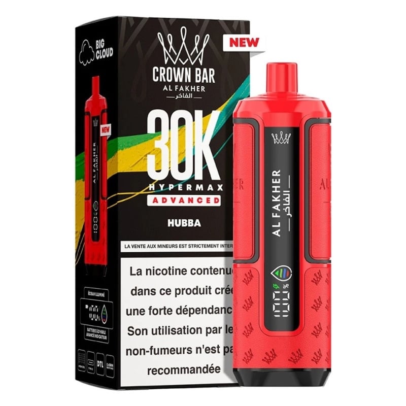 Puff Al Fakher Crown Bar Advanced 30K Hubba | Le Vapoteur Discount