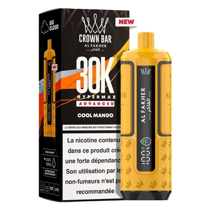 Puff Al Fakher Crown Bar Advanced 30K Cool Mango | Le Vapoteur Discount