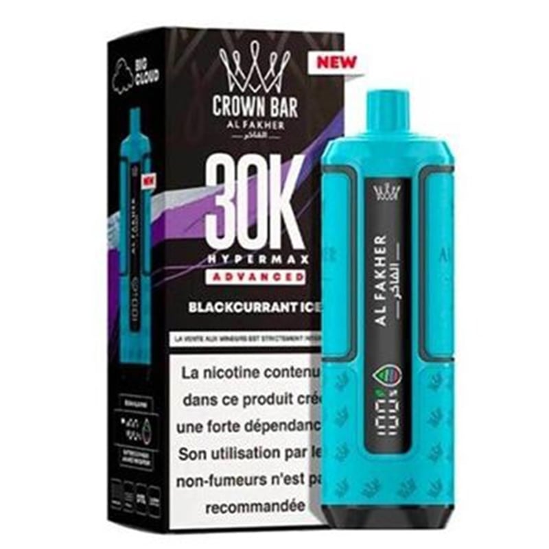 Puff Al Fakher Crown Bar Advanced 30K Blackcurrant Ice | Le Vapoteur Discount
