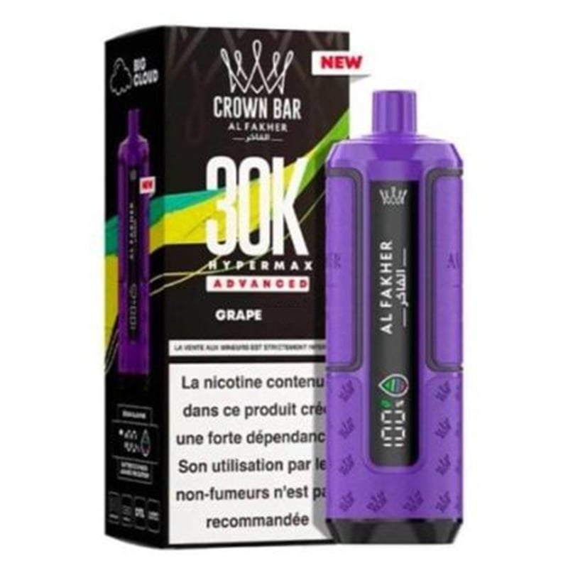 Puff Al Fakher Crown Bar Advanced 30K Grape | Le Vapoteur Discount