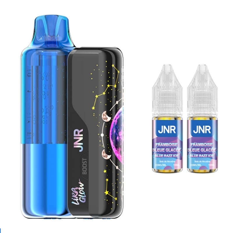 Puff JNR Lira Glow 45K Framboise Bleue Glacée | Le Vapoteur Discount