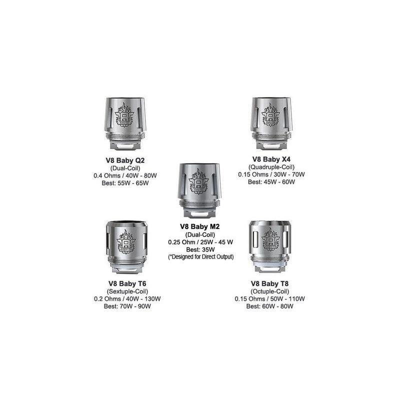 e-liquide Résistances TFV8 X-BABY - Smok pas cher
