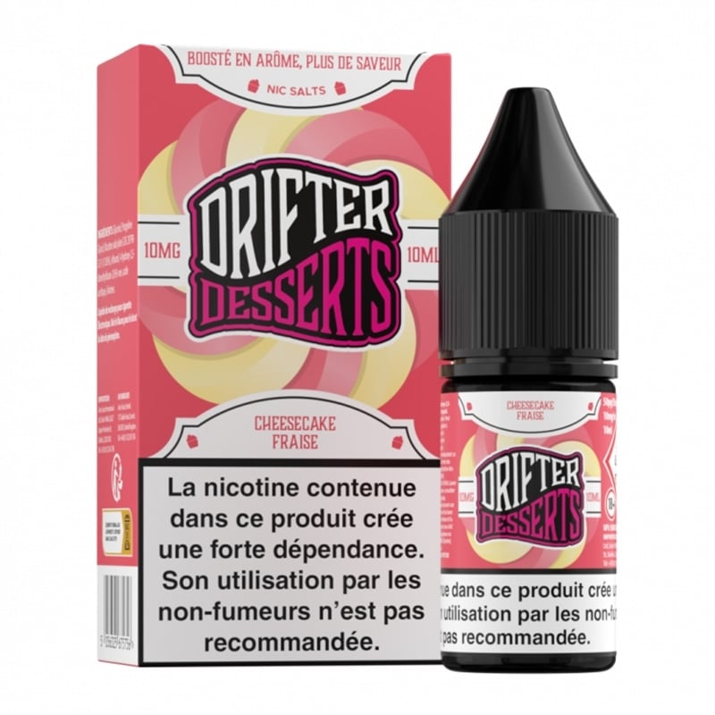 Strawberry Cheesecake Nic Salt Bar 10 ml - Drifter