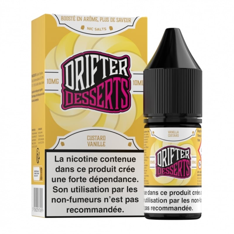 Eliquide Custard Vanille Nic Salt Bar Drifter | Le Vapoteur Discount