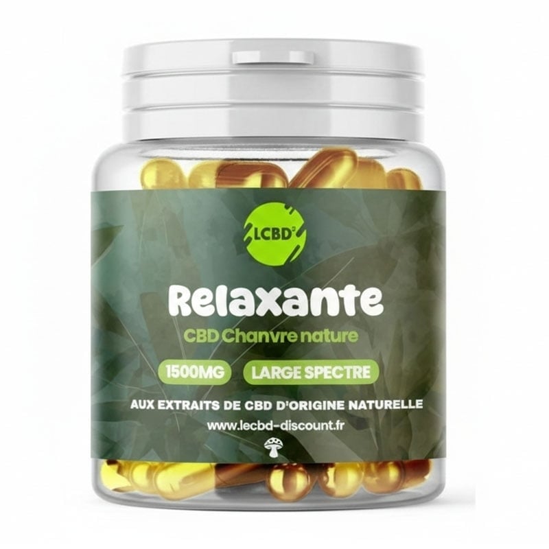 Gélules CBD Relaxation Broad Spectrum - Le CBD Discount pas cher | Le CBD Discount - 12,95 €