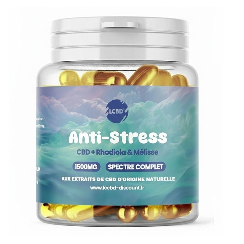 Gélules CBD Anti-Stress - Le CBD Discount pas cher | Le CBD Discount - 13,95 €