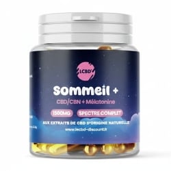 Gélules CBD CBN Mélatonine Sommeil+ - Le CBD Discount