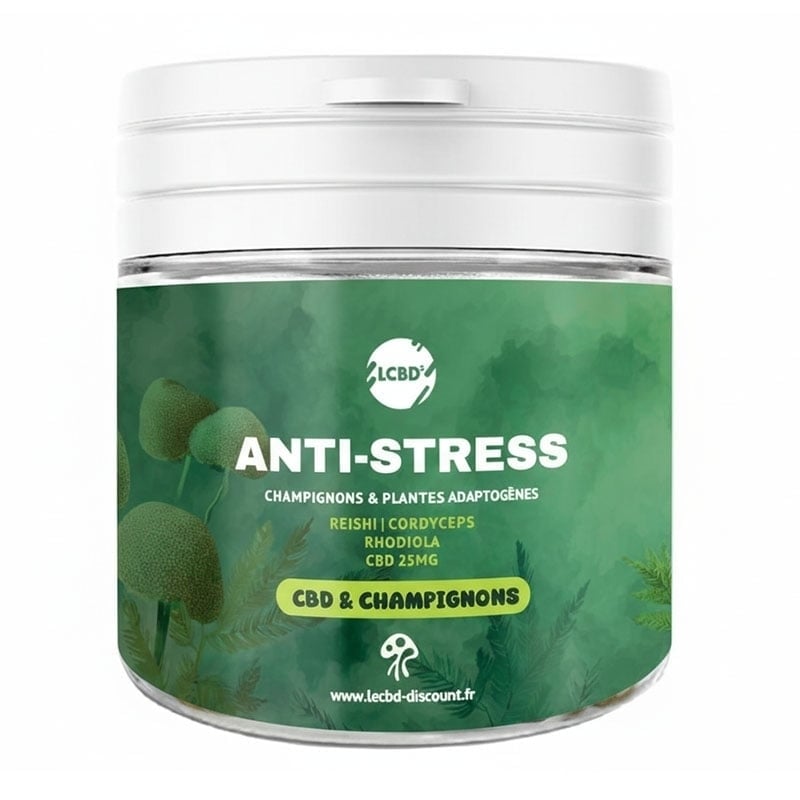 Gélules CBD & Champignons Anti Stress - Le CBD Discount pas cher | LCBDD - 11,45 €