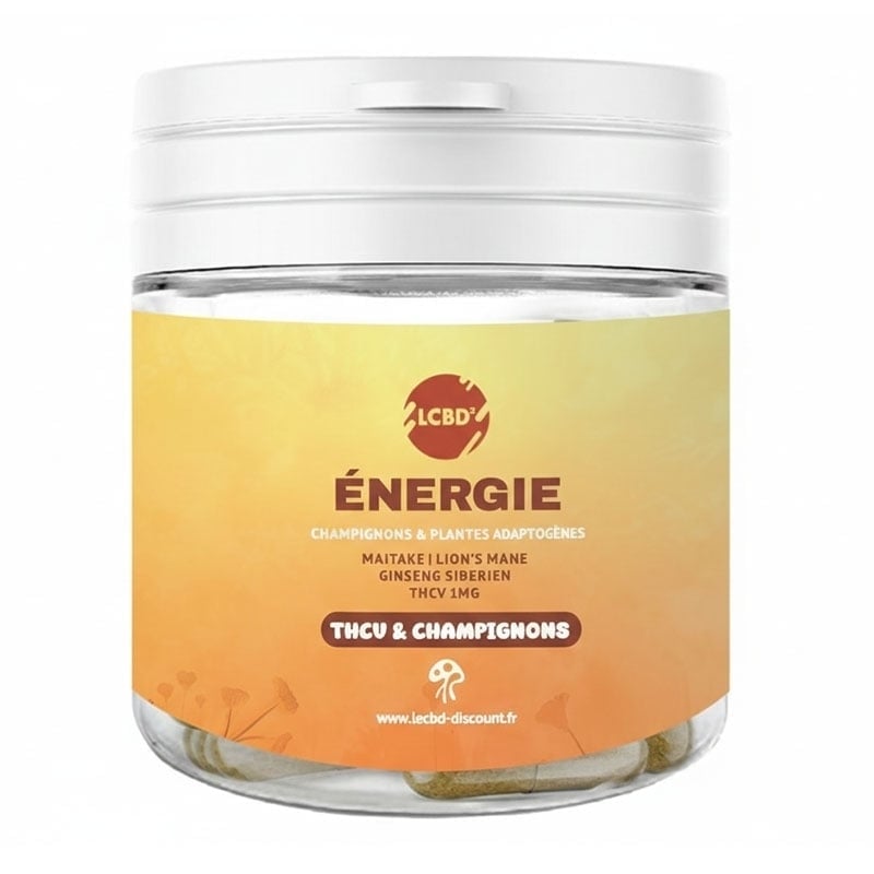 Gélules THCV & Champignons Énergie - Le CBD Discount pas cher | LCBDD - 12,45 €