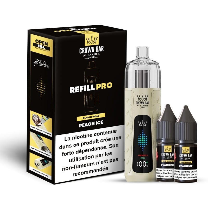 Pull Al Fakher Crown Bar Refill Pro Peach Ice | Le Vapoteur Discount