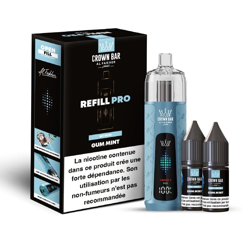 Pull Al Fakher Crown Bar Refill Pro Gum Mint | Le Vapoteur Discount