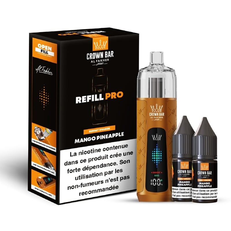 Pull Al Fakher Crown Bar Refill Pro Mango Pineapple | Le Vapoteur Discount