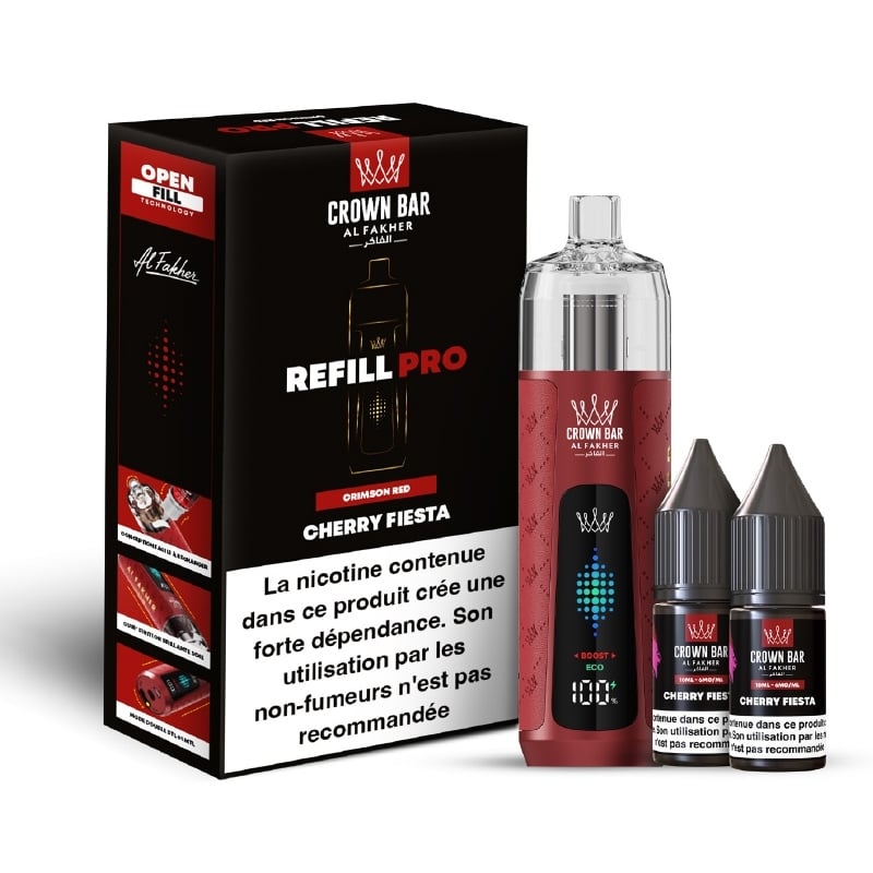Pull Al Fakher Crown Bar Refill Pro Cherry Fiesta | Le Vapoteur Discount