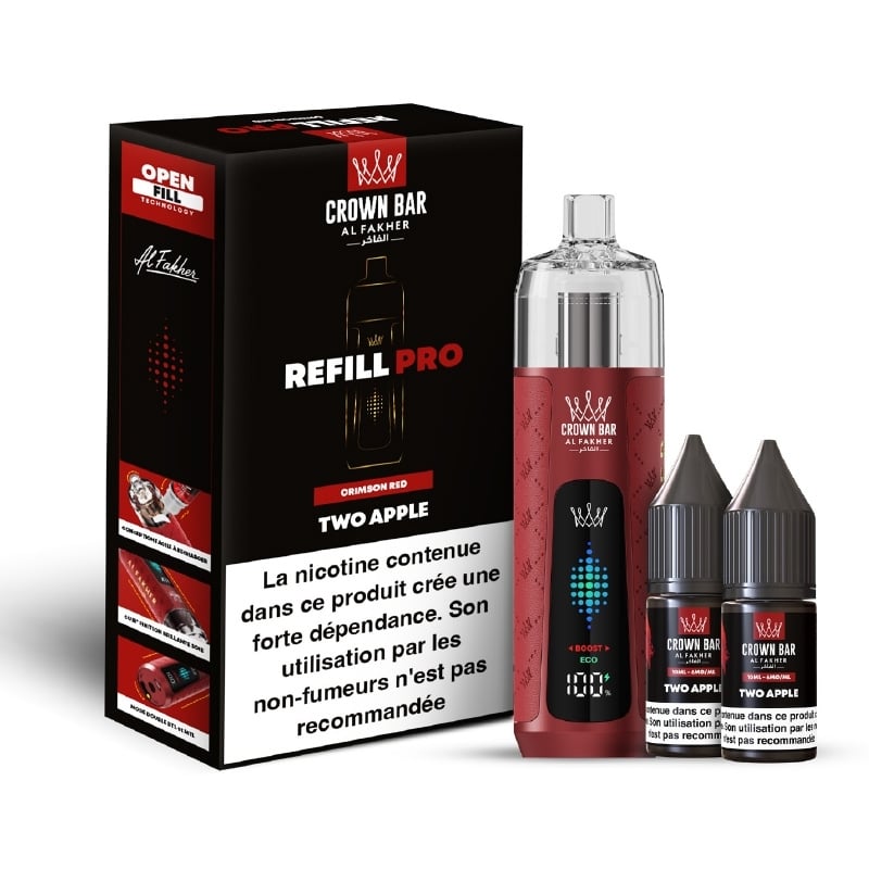 Pull Al Fakher Crown Bar Refill Pro Two Apple | Le Vapoteur Discount