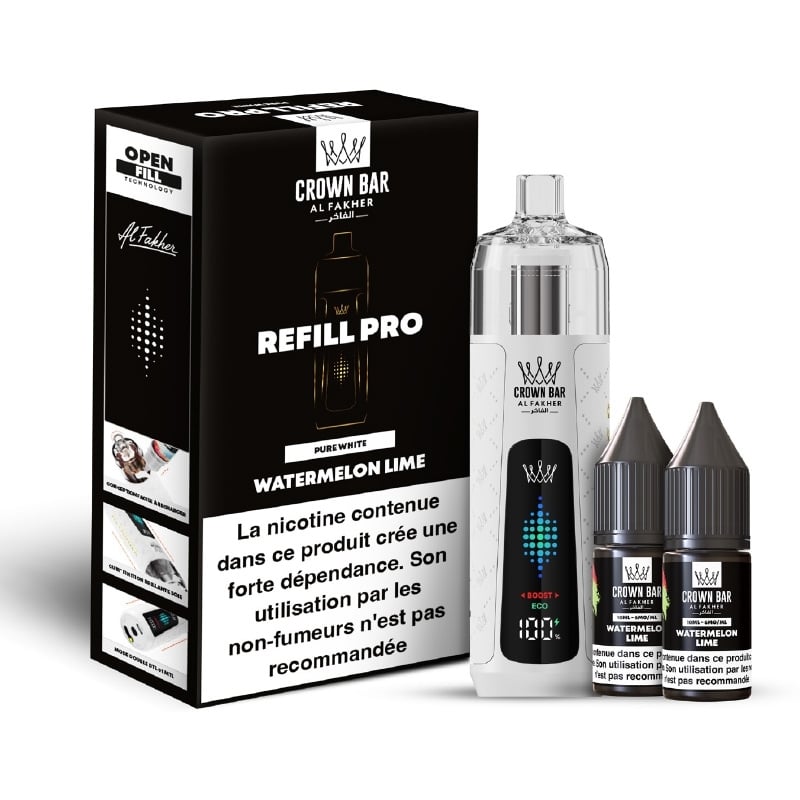 Pull Al Fakher Crown Bar Refill Pro Watermelon Lime | Le Vapoteur Discount
