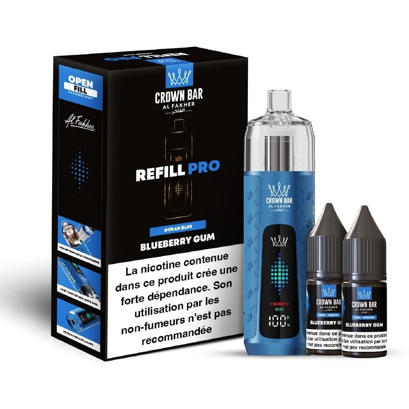 Pull Al Fakher Crown Bar Refill Pro Blueberry Gum | Le Vapoteur Discount