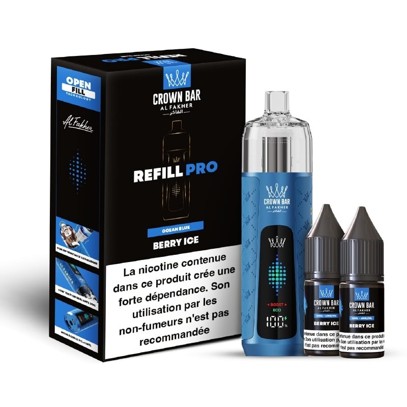 Pull Al Fakher Crown Bar Refill Pro Berry Ice | Le Vapoteur Discount