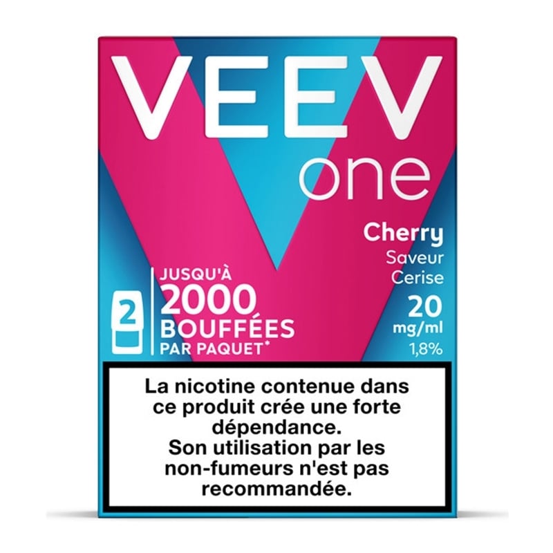 Cartouches Cherry (x2) Veev One pas cher | Le Vapoteur Discount