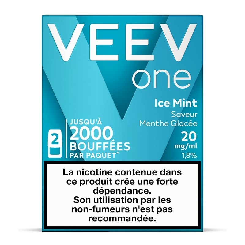 Cartouches Ice Mint (x2) Veev One pas cher | Le Vapoteur Discount