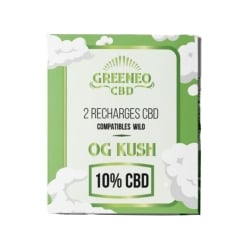 e-liquide Cartouches Pod Rechargeable 10 % - Wilo x Greeneo pas cher