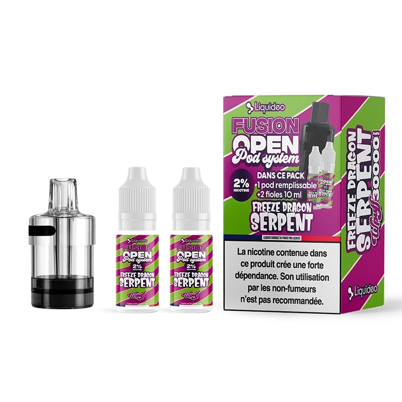 e-liquid Freeze Dragon Serpent 30K Wpuff Fusion Open Pod System Cartridge - Liquideo cheap