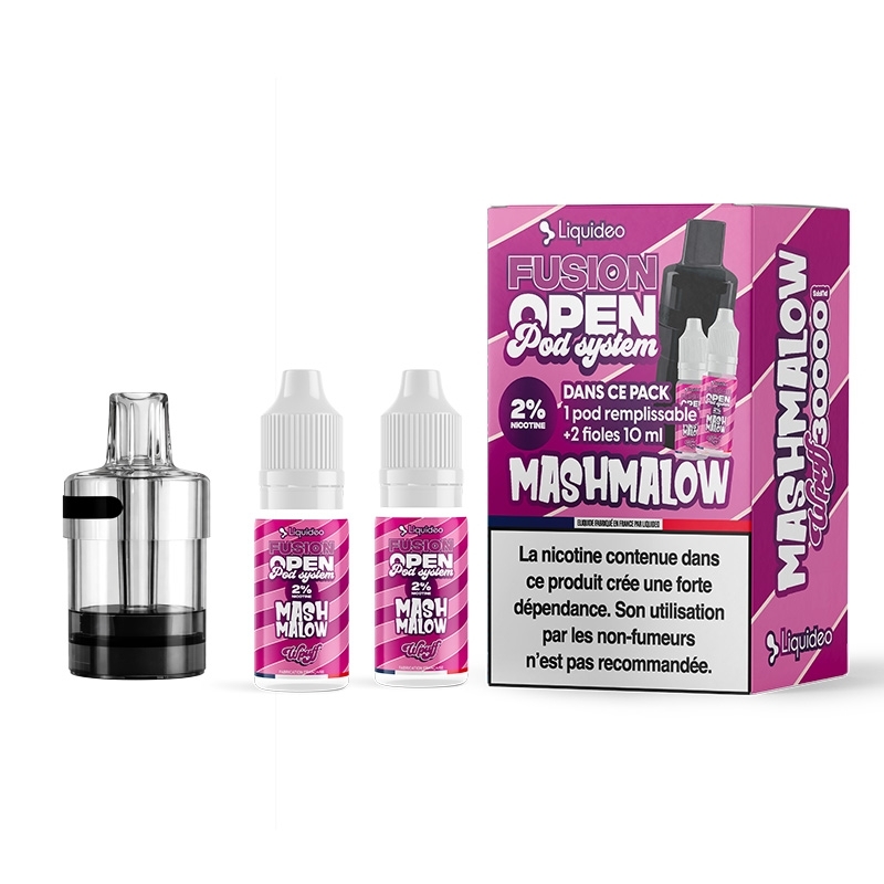 e-liquid Mashmallow 30K Wpuff Fusion Open Pod System Cartridge - Liquideo cheap
