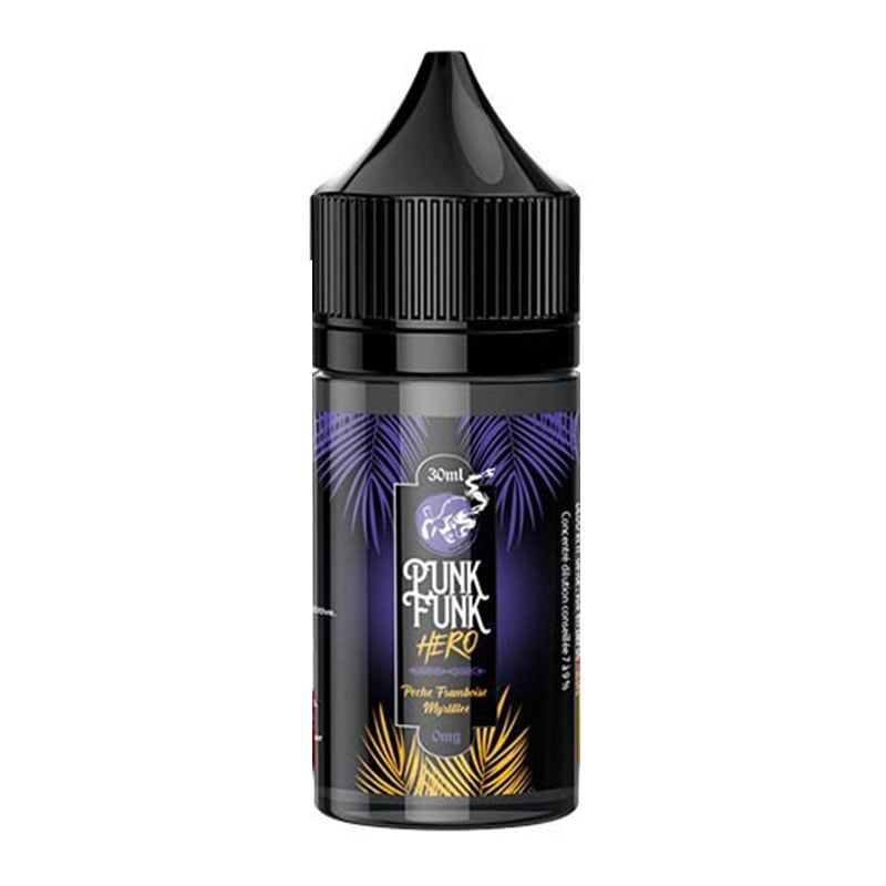 Concentré Pêche Framboise Myrtille 30 ml - Punk Funk Hero pas cher