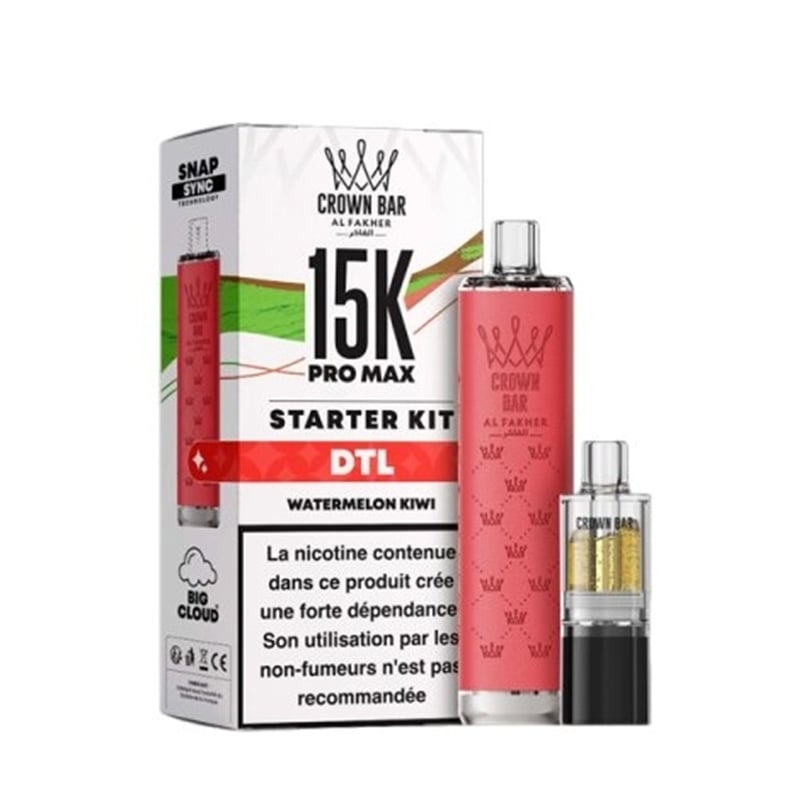 Puff Crown Bar Pro Max 15K Watermelon Kiwi - Al Fakher