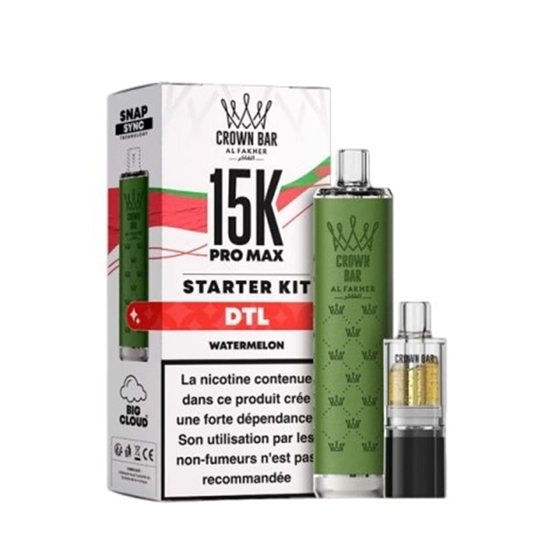 Puff Crown Bar Pro Max 15K Watermelon - Al Fakher