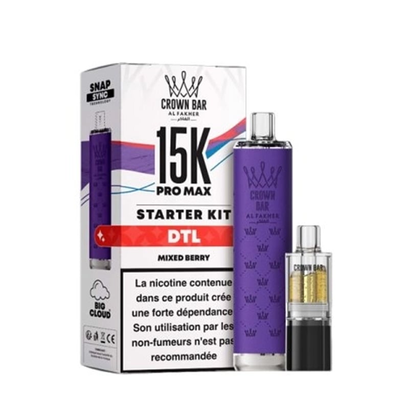Puff Crown Bar Pro Max 15K Mixed Berry - Al Fakher