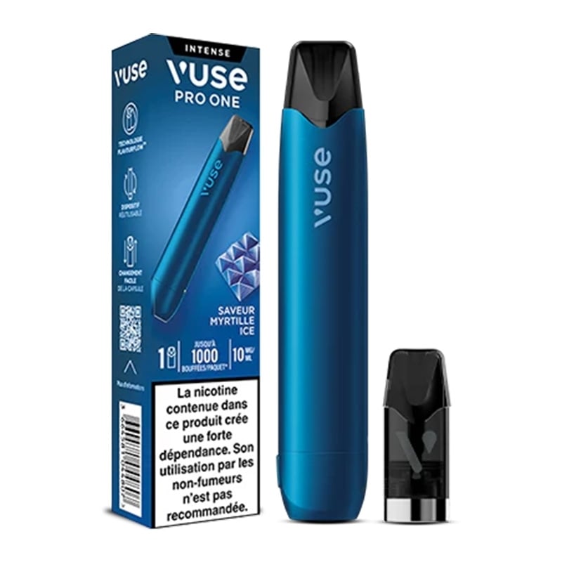 e-liquide Kit Vuse Pro One Bar Myrtille Ice - Vuse pas cher