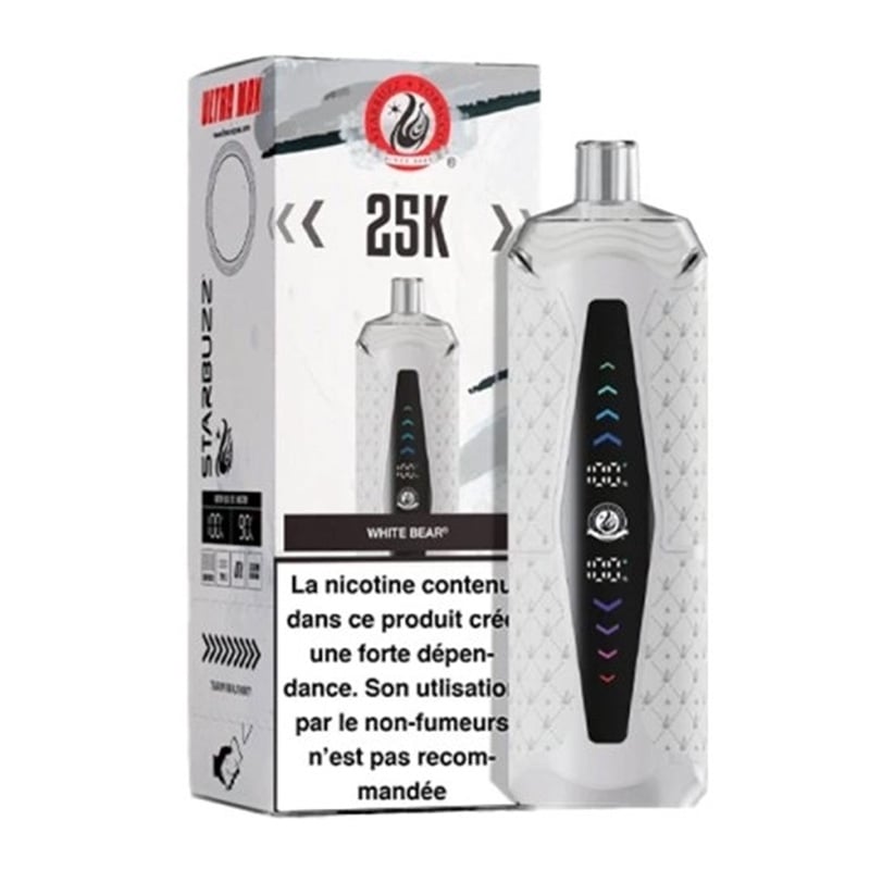 Puff Starbuzz Ultra Max 25K White bear - Starbuzz