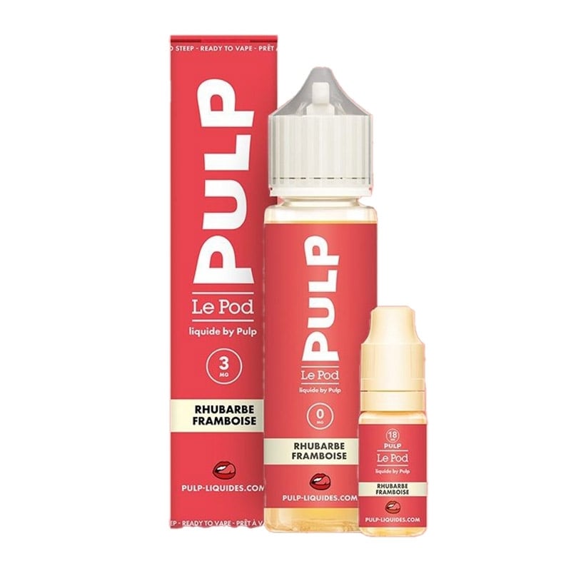e-liquide Rhubarbe Framboise 60 ml Le Pod Liquide - Pulp pas cher