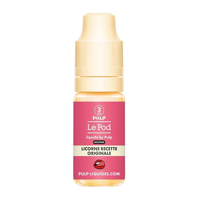 e-liquide Licorne Original Nic Base 10 ml - Le Pod Liquide - Pulp pas cher