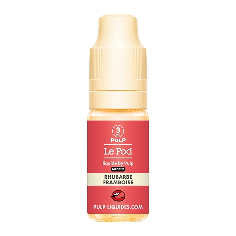 e-liquide Rhubarbe Framboise Nic Base 10 ml - Le Pod Liquide - Pulp pas cher