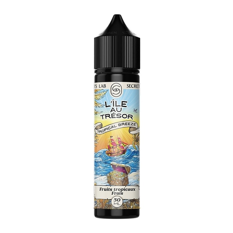 E-liquide Tropical Breeze fruits tropicaux 50 ml Île au Trésor | Le Vapoteur Discount