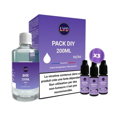 Pack DIY 3 mg 200 ml - Le Vapoteur Discount pas cher