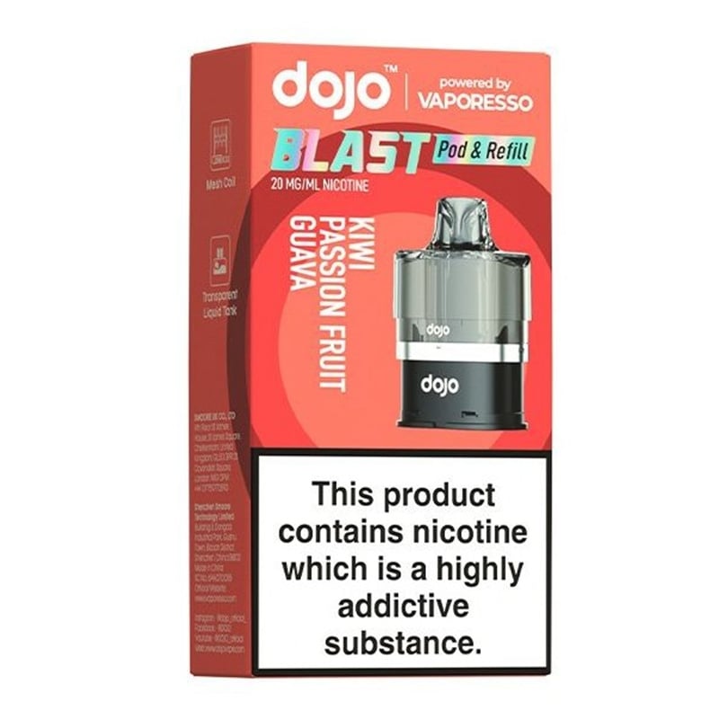 Recharge Dojo Blast 6000 Kiwi Passion Fruit Guava - Vaporesso