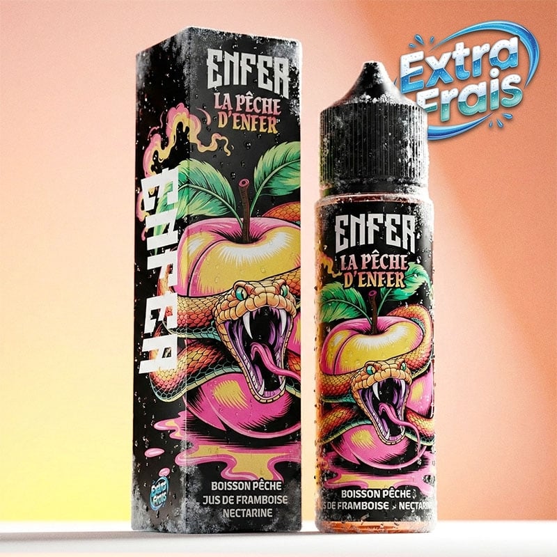 e-liquide La Pêche d'ENFER 50 ml - ENFER pas cher