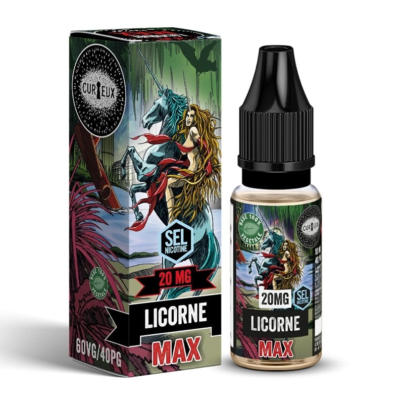 e-liquide Licorne MAX !! sel de nicotine 10 ml Astrale - Curieux pas cher