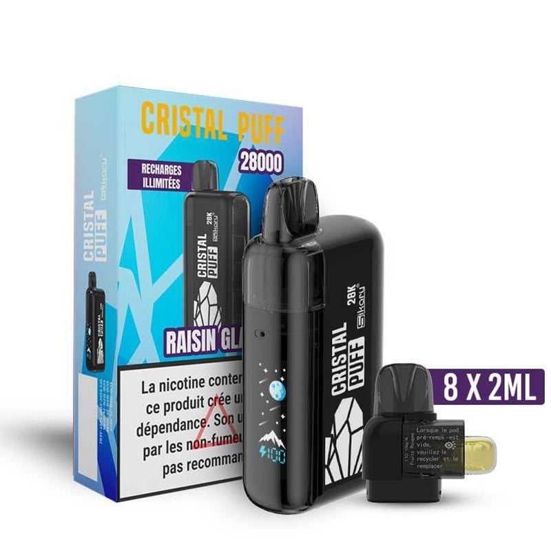 Cristal Puff 28K Raisin Glacé pas chère | Le Vapoteur Discount